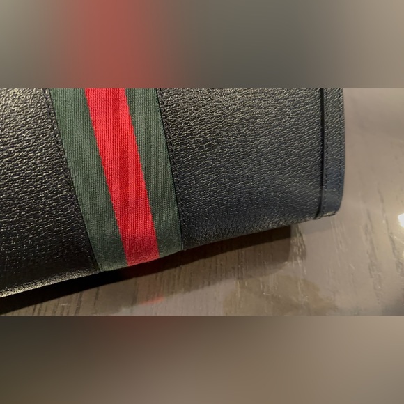 Gucci Ophidia Small Web Shoulder Bag Black Leather - Picture 11 of 17